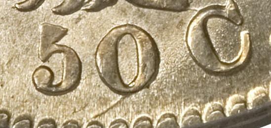 1833, O-102, Prime, die line, Capped Bust Half Dollar