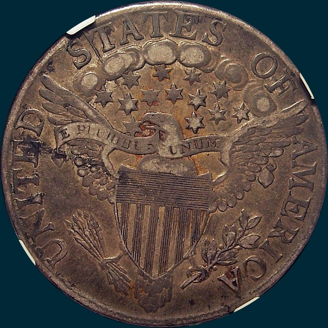 1806, 6 over 5, 6/5, O-103a, Draped Bust, Half Dollar