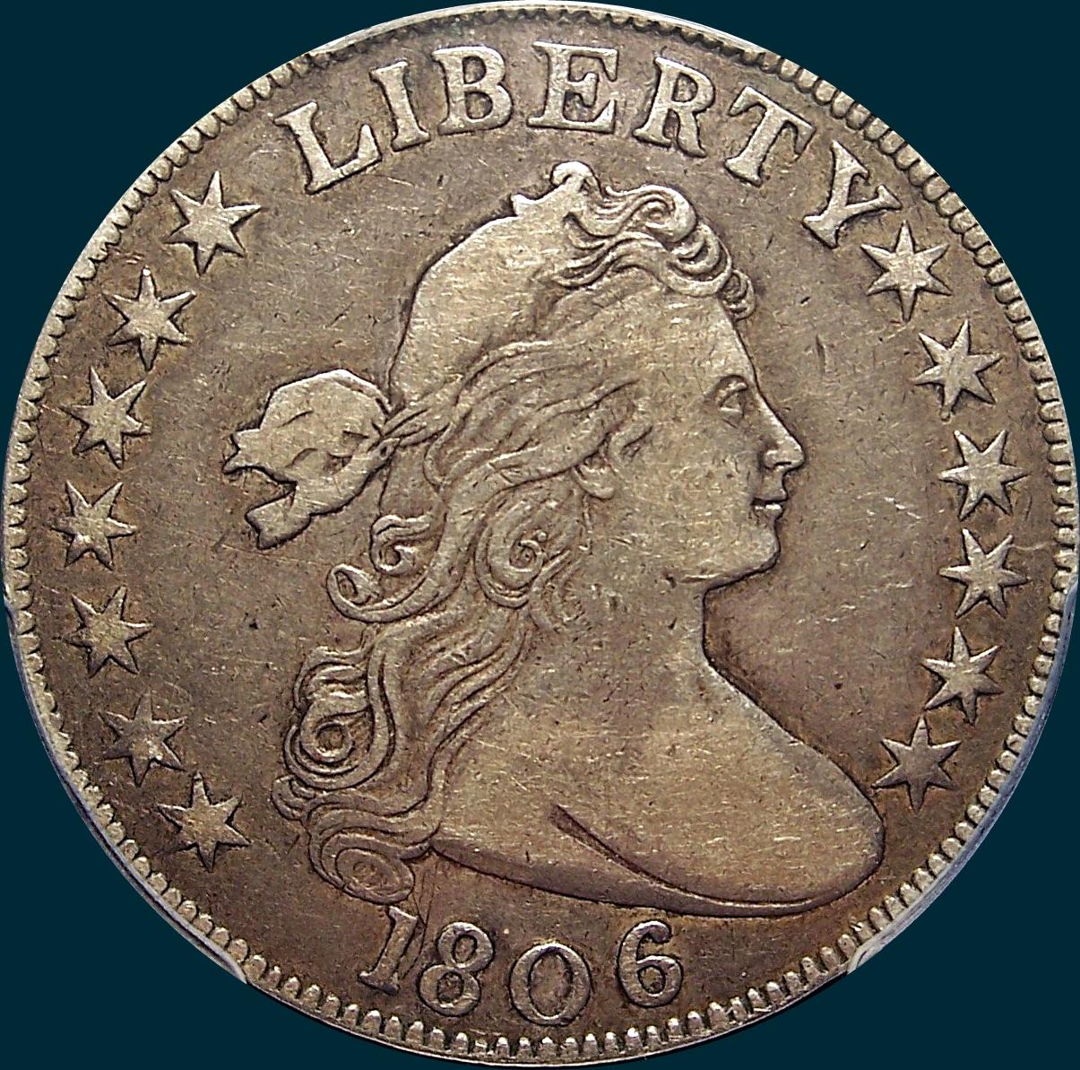 1806, O-107, Draped Bust, Half Dollar, Small Stars