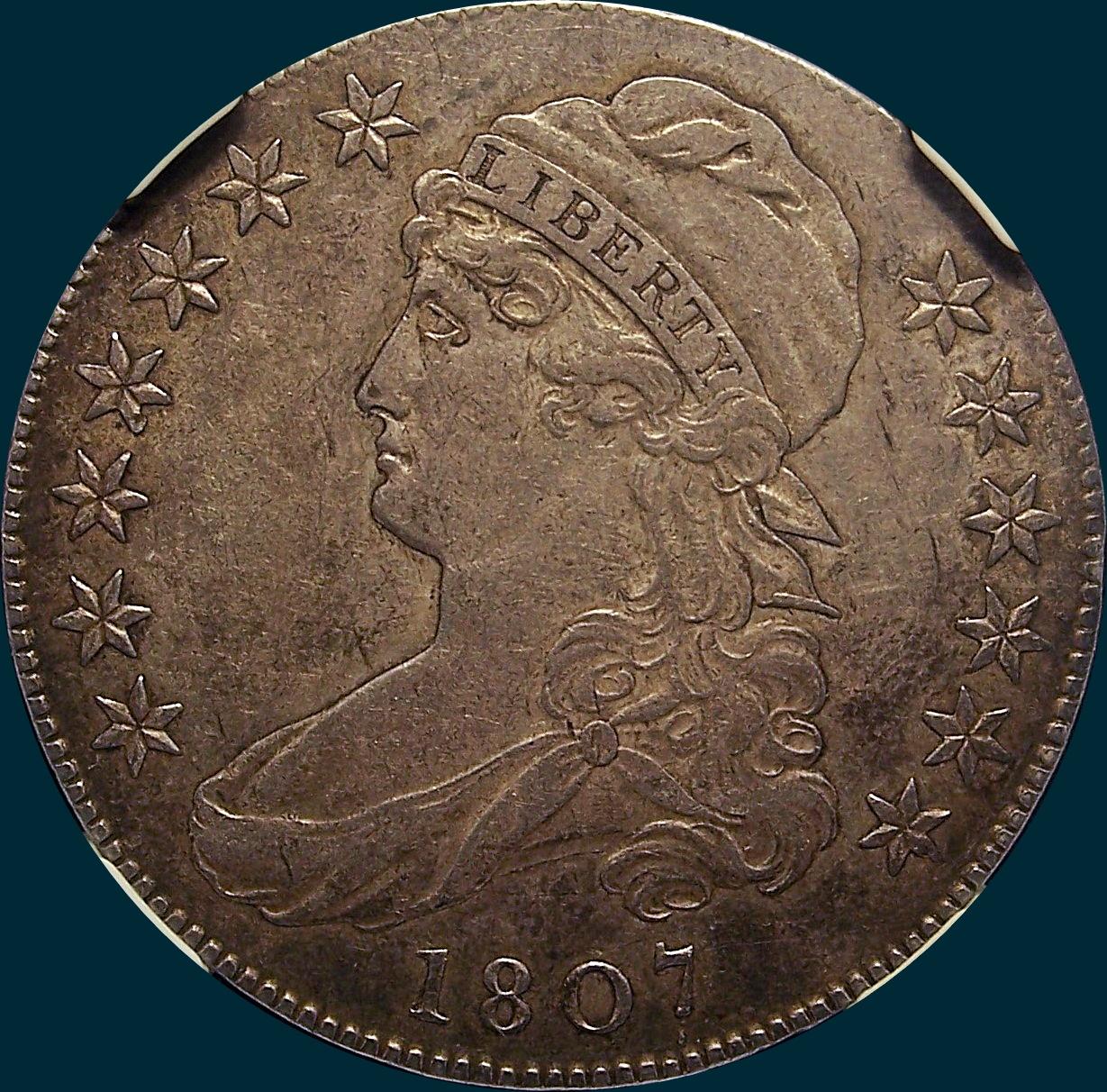 1807 O-114 R3 Large Stars Capped Bust Half dollar - Dave's Bust Half Dollar Site