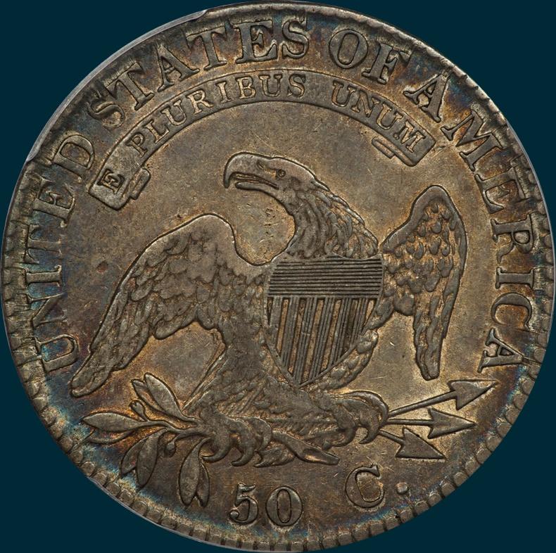 1823, O-103, Capped Bust, Half Dollar