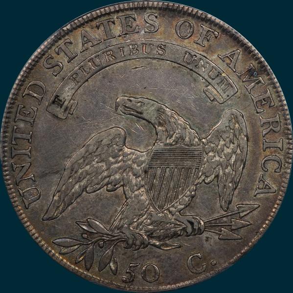 1808, O-110 R5, Capped Bust, Half Dollar