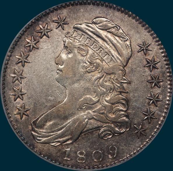 1808, O-101 R5, XXX Edge, Capped Bust, Half Dollar