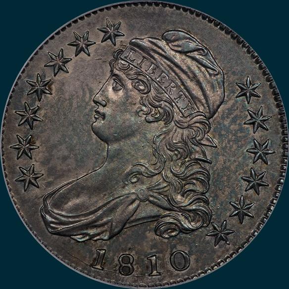 1810 O-101 Capped Bust half dollar