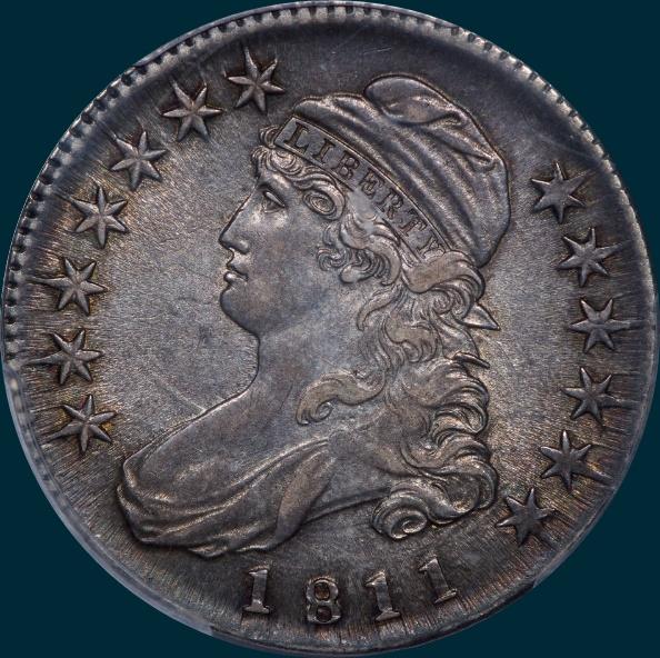 1811 O-113, capped bust, half dollar