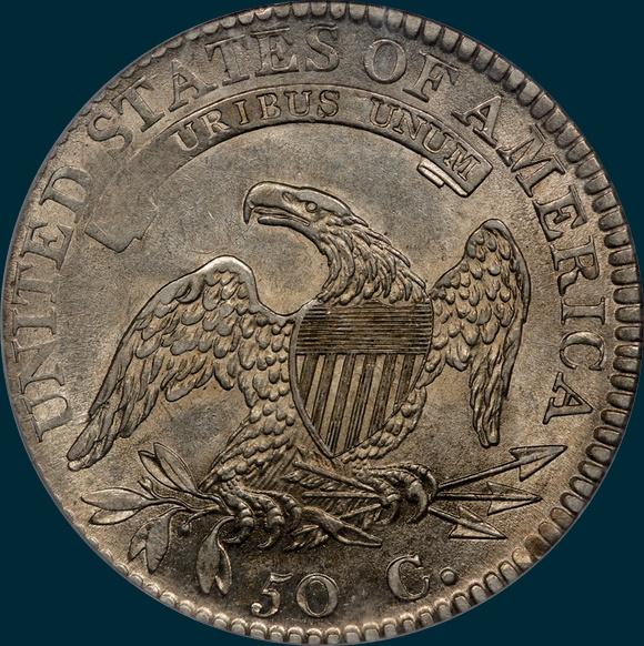 1813 O-106, Capped bust half dollar