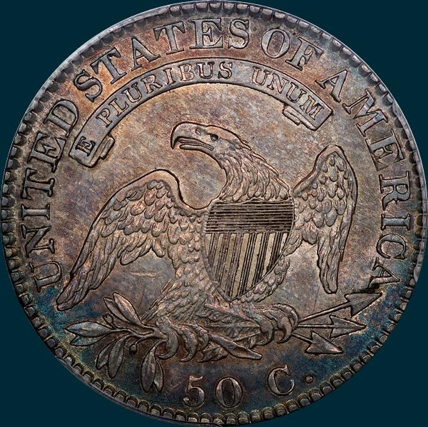 1822, O-115, Capped Bust, Half Dollar