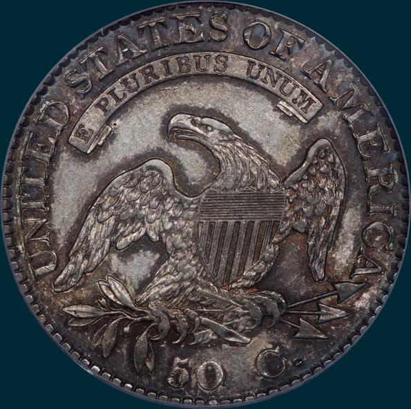 1824 O-102,Capped Bust, half dollar