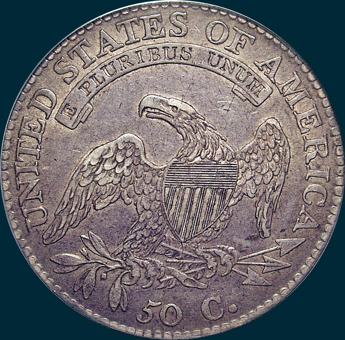 1813 O-102, Capped bust half dollar