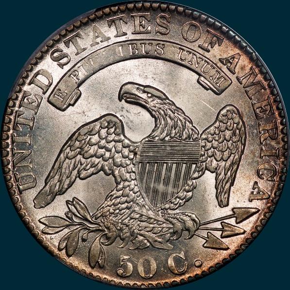 1832, O-122, Small Letters, Capped Bust, Half Dollar