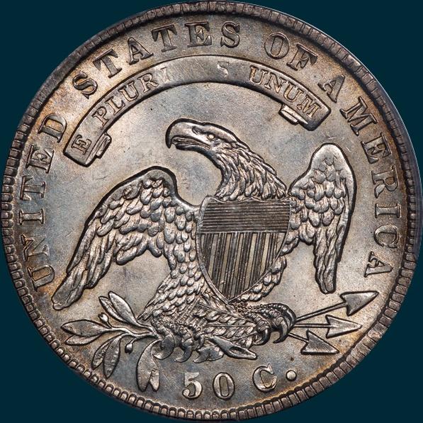 1835, O-105, Capped Bust, Half Dollar
