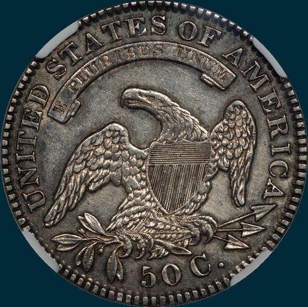 1831, O-120 capped bust half dollar