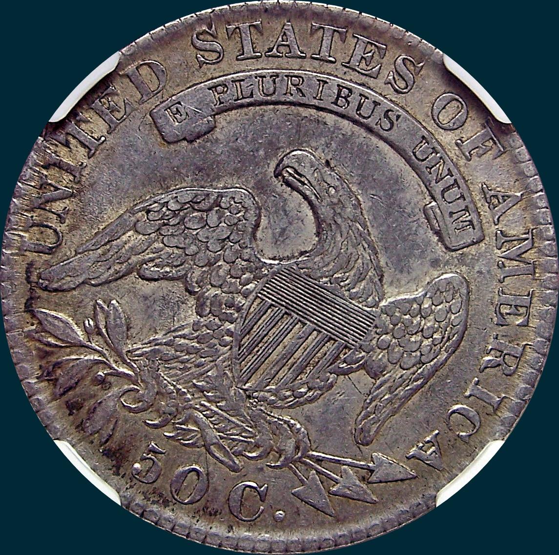 1830 O-103, small 0, capped bust half dollar