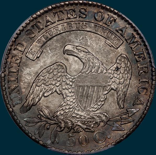 1829, O-104a, Capped Bust, Half Dollar