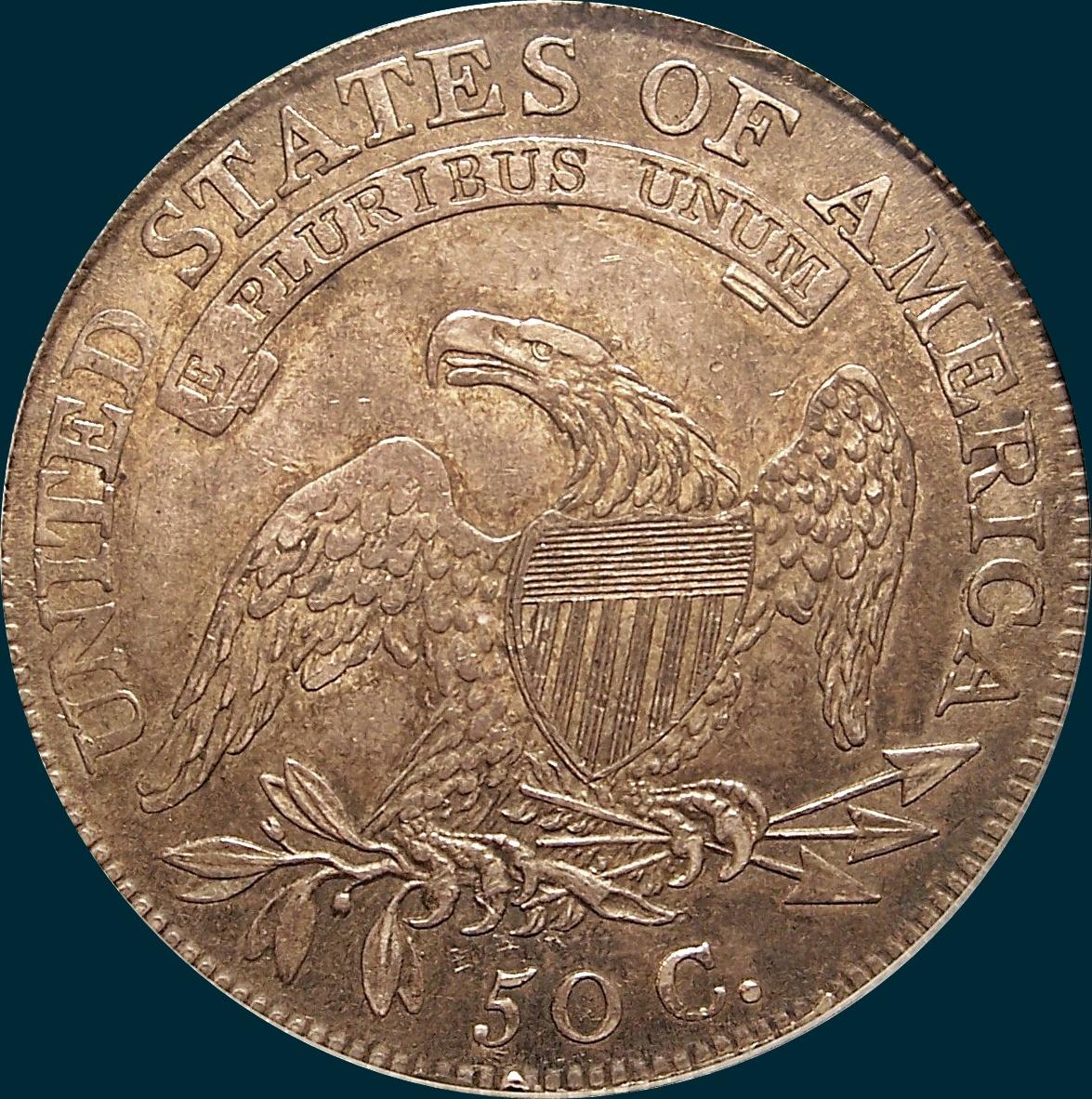 1810 O-107, capped bust, half dollar