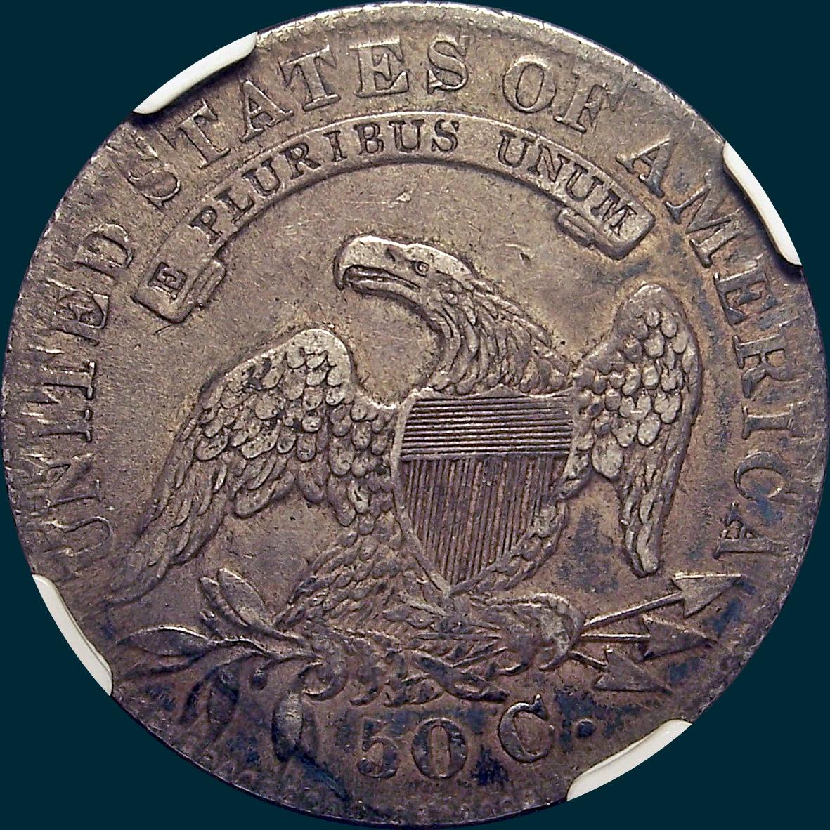 1832 O-112 capped bust half dollar