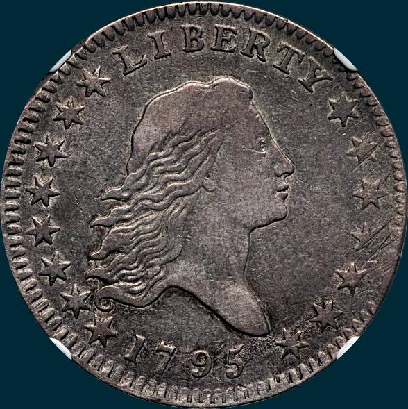 1795, O-103a,  Flowing Hair, Half Dollar