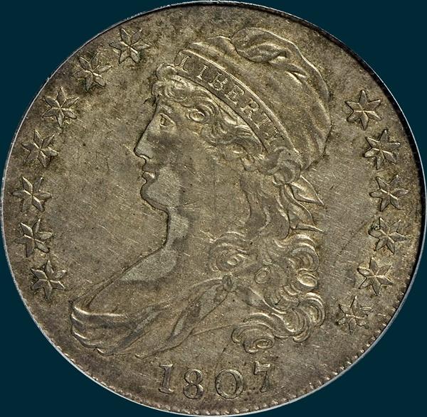 1807 O-111, Capped Bust, Half Dollar