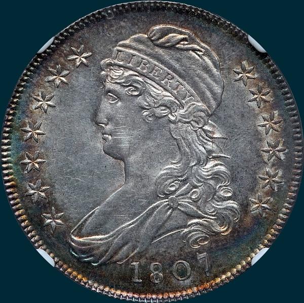 1807, O-113, Capped Bust Half Dollar