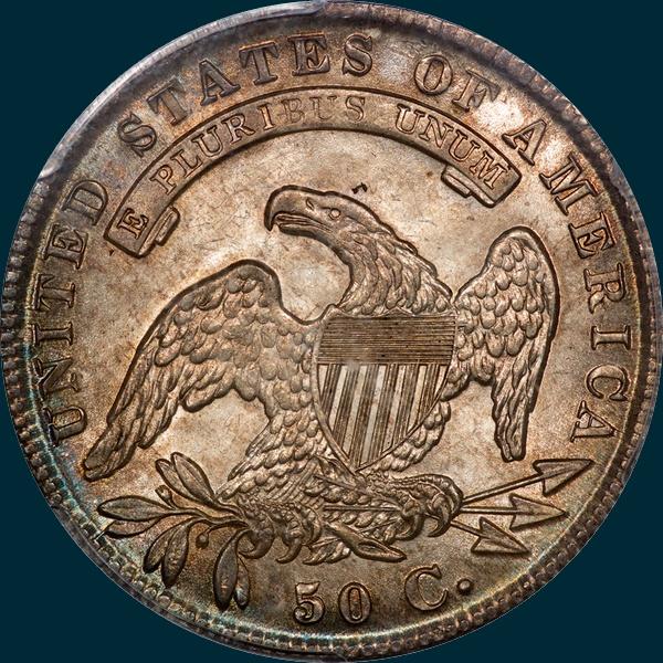 1835 O-101, Capped Bust half dollar