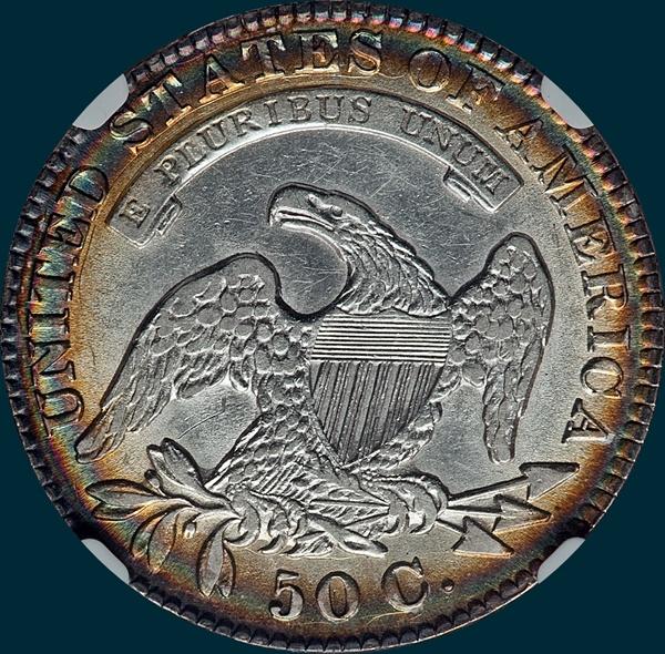 1830 o-112, capped bust half dollar