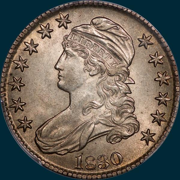 1830, O-113, Capped Bust, Half Dollar