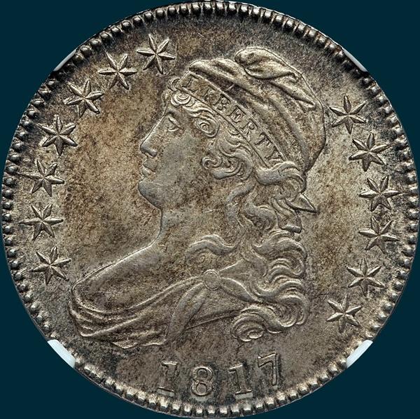 1817, O-103a, Capped Bust, Half Dollar