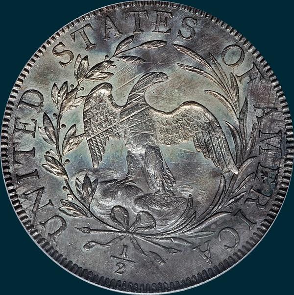 1796, O-102, Draped Bust, Half Dollar