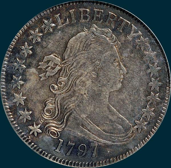 1797, O-101, R5, Draped Bust, Half Dollar