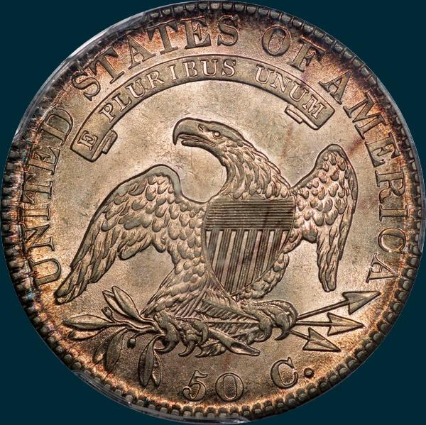 1821, O-104a, Capped Bust, Half Dollar