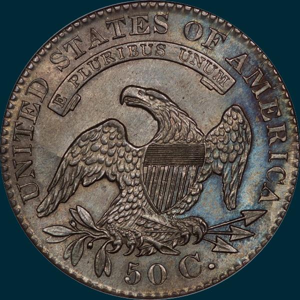 1829, O-114, Capped Bust, Half Dollar