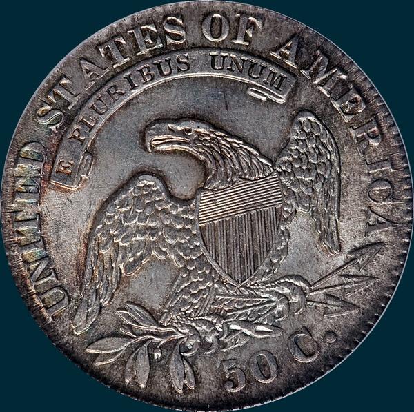 1831, O-118 capped bust half dollar