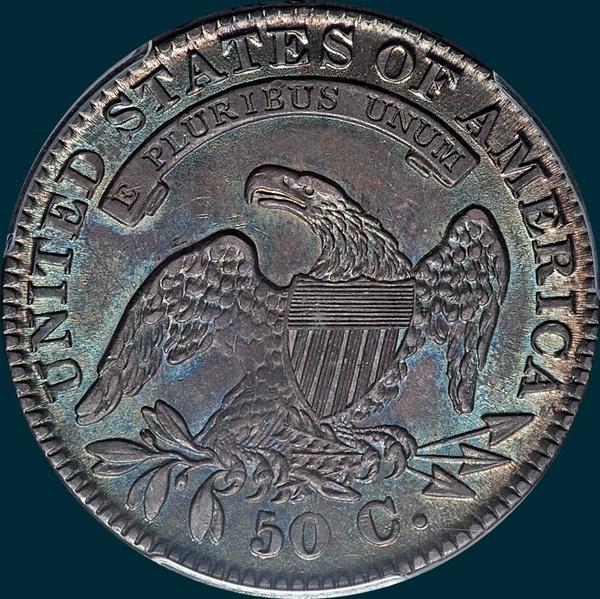 1832 O-118 capped bust half dollar