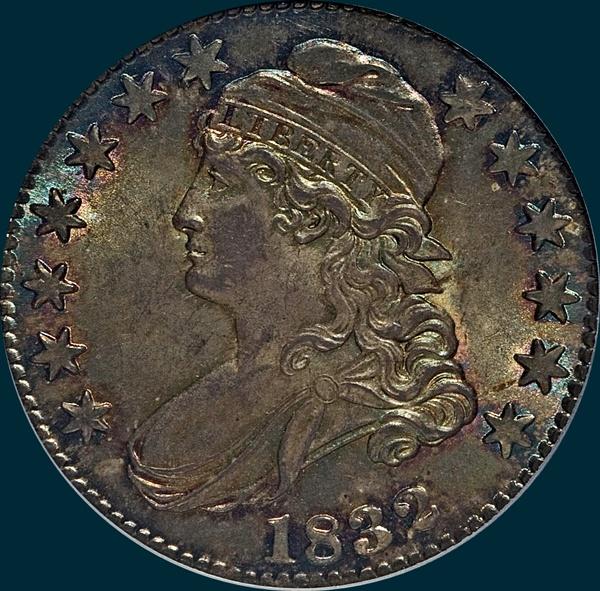 1832, O-119, Small Letters, Capped Bust, Half Dollar