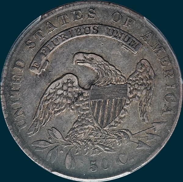 1836, O-116a, Capped Bust, Half Dollar