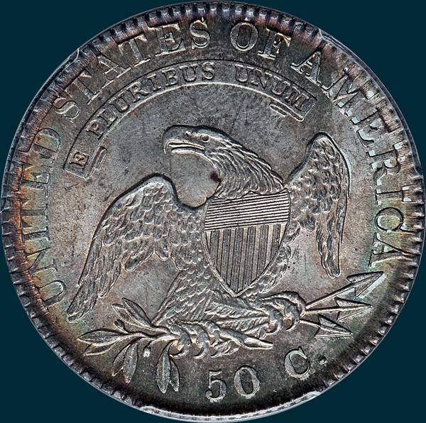 1822, O-106a, Capped Bust, Half Dollar