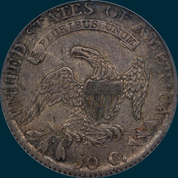 1814, O-105a, Single Leaf, Capped Bust, Half Dollar