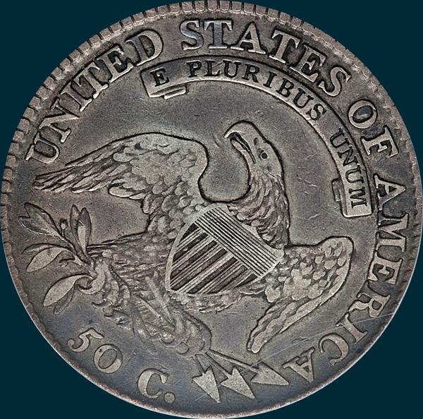 1814, O-107', Capped Bust, Half Dollar