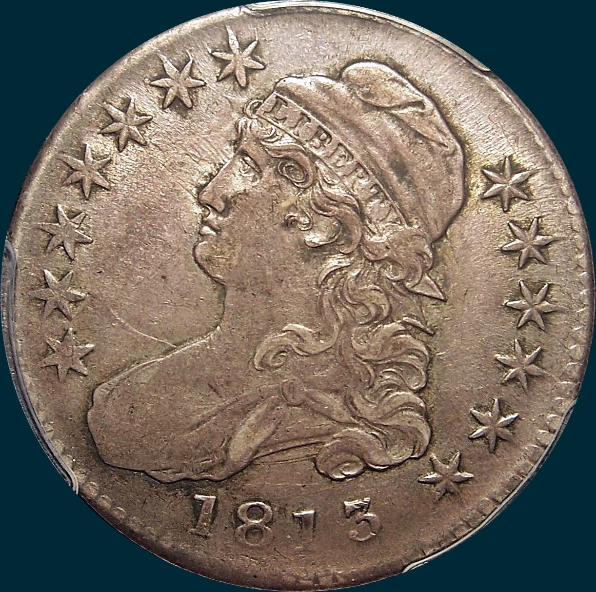 1813, O-106a, R2, Capped Bust, Half Dollar