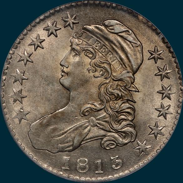 1813 O-106, Capped bust half dollar