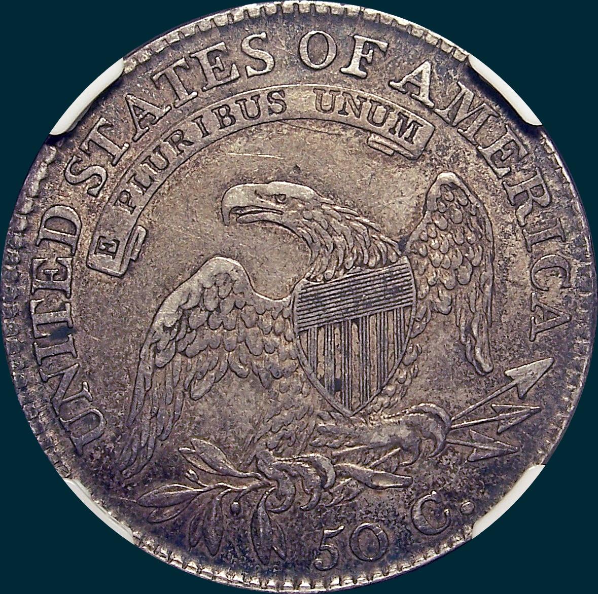 1813 o-107, capped bust half dollar