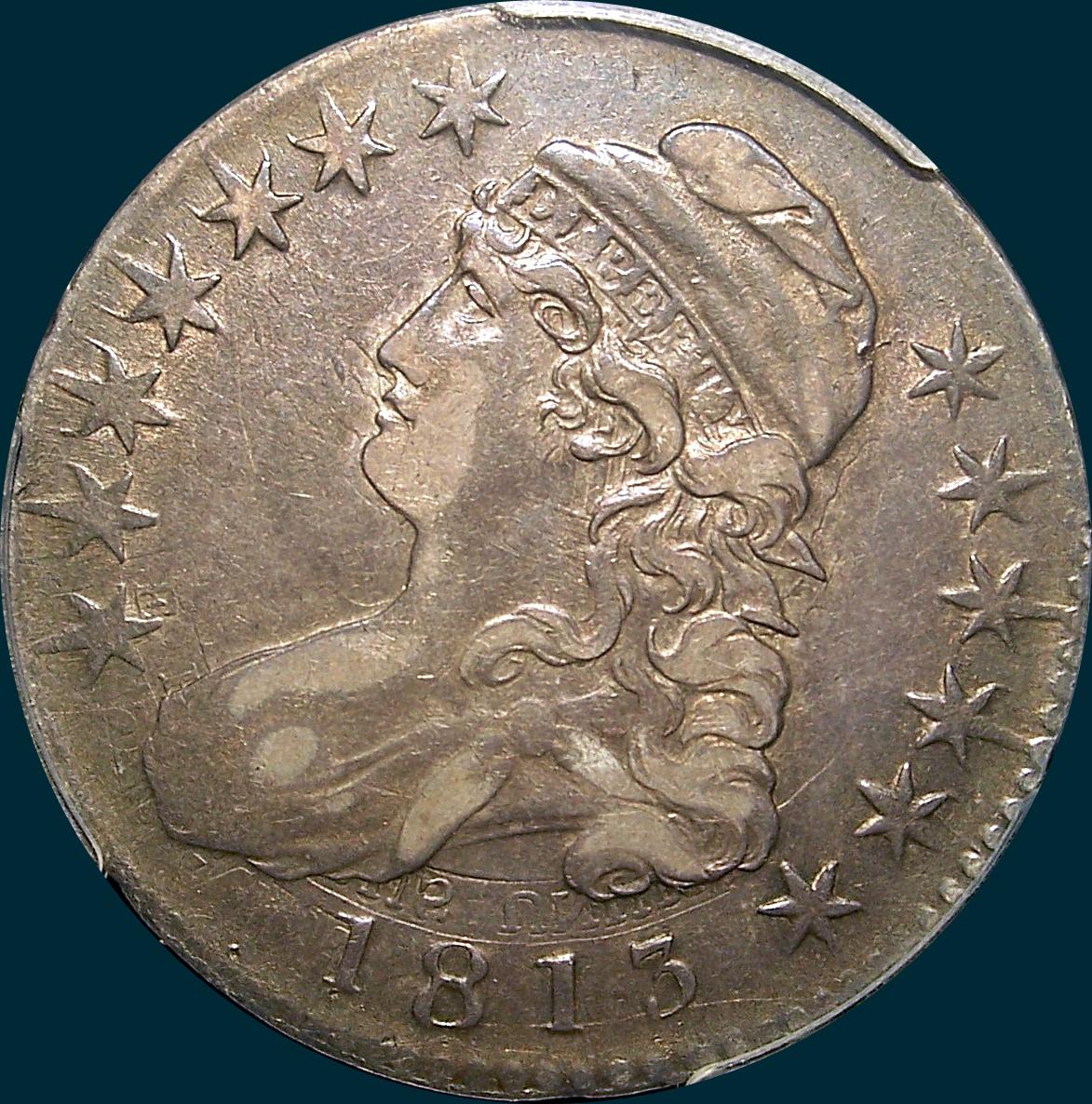 1813, O-110, R1, Capped Bust, Half Dollar