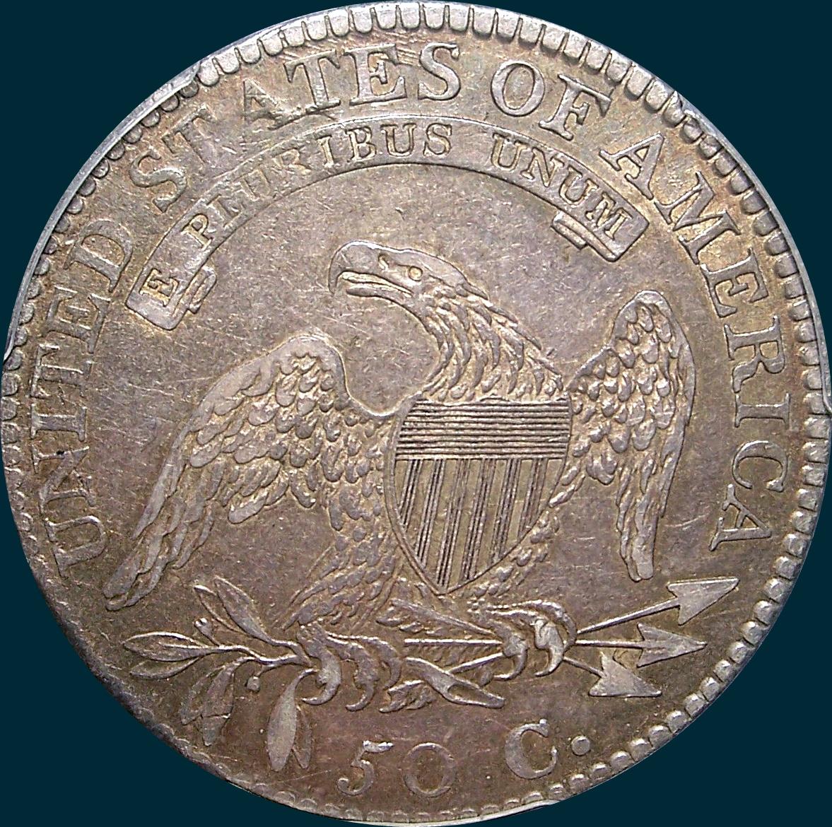 1813 o-110, capped bust half dollar