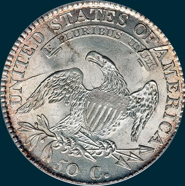 1812 O-106, Capped bust half dollar