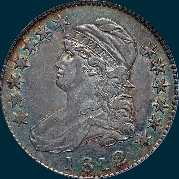 1812 o-109, capped bust half dollar