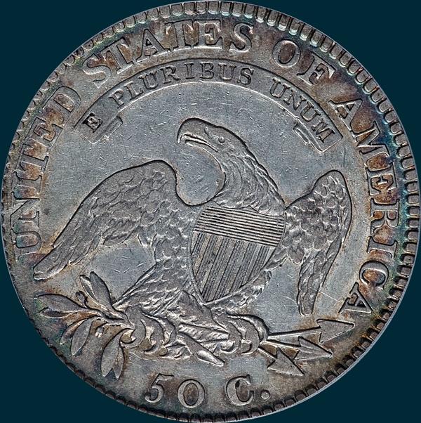 1812 o-109, capped bust half dollar