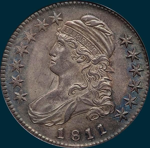 1811, O-110a, Small 8, Capped Bust, Half Dollar