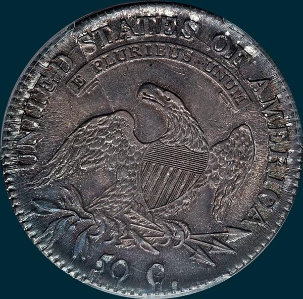 1811 O-109, Small 8, capped bust half dollar