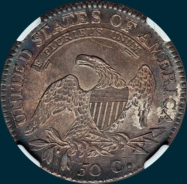 1811 O-106, Small 8, capped bust, half dollar