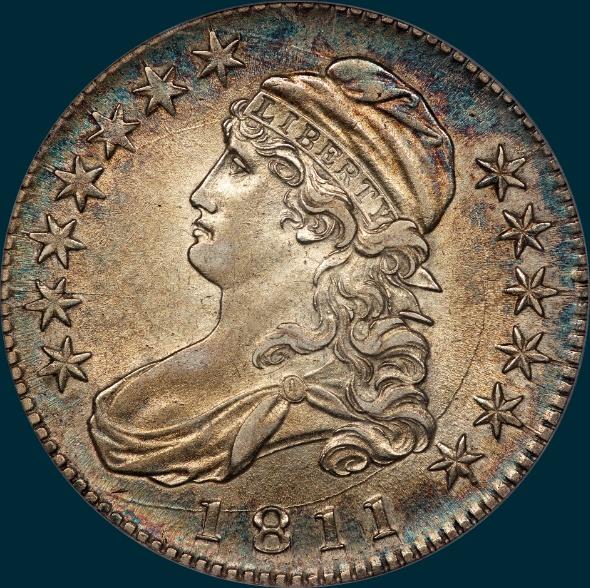 1811, O-104a, Large 8, Capped Bust, Half Dollar